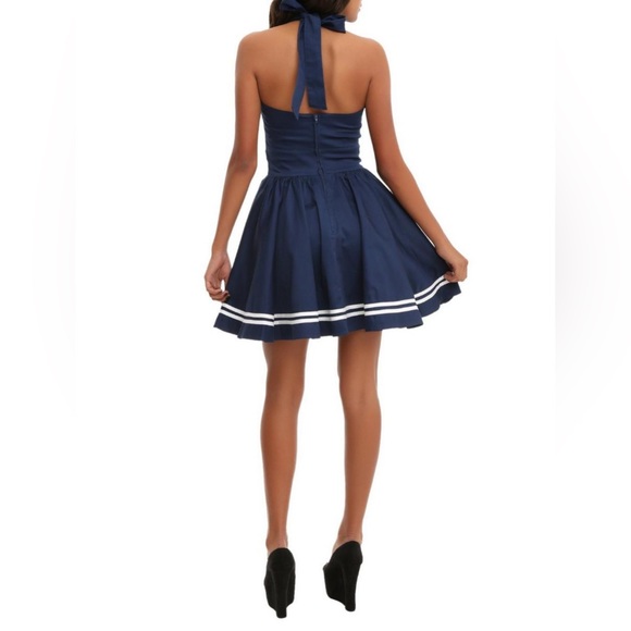 Hell Bunny Navy Motley Sailor Dress - Picture 2 of 3